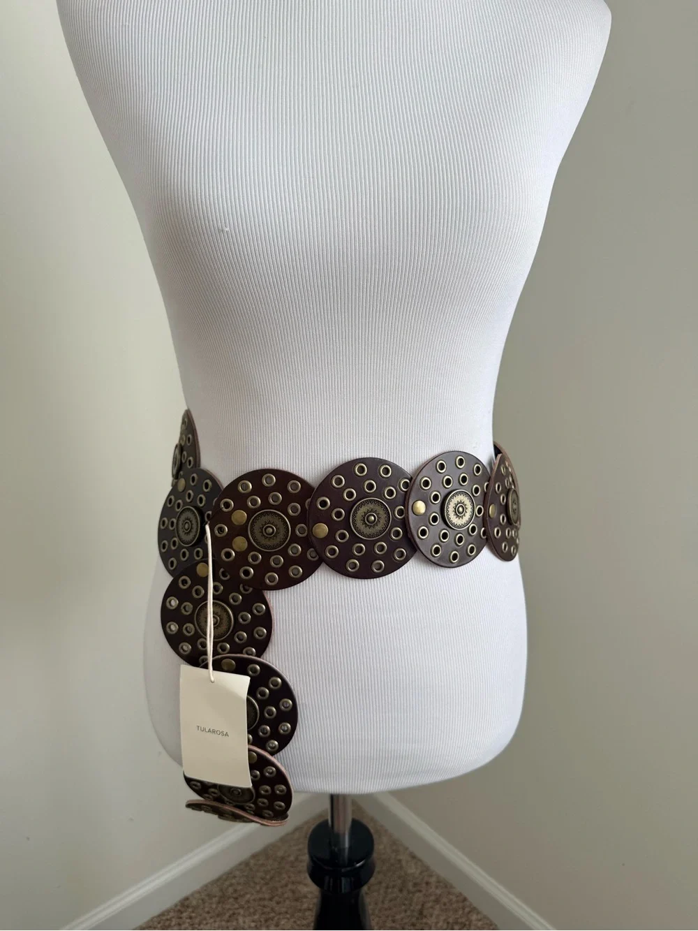 NWT Tularosa Rhapsody Disc Belt in Dark Brown Small/Medium